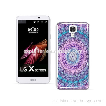 Ultra thin soft gel resin mobile case for LG X Screen K500 mobile phone case